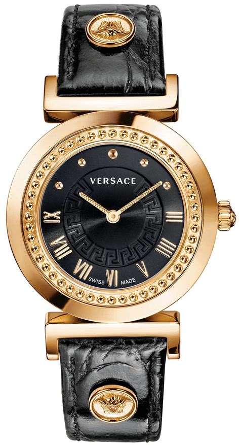 versace vanity swiss croco watch 35mm|Versace Vanity 35MM Stainless Steel & Leather Strap Watch on .